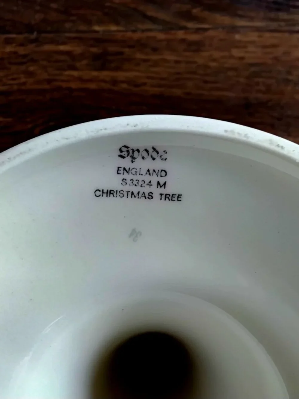 Spode Christmas Tree Ceramic Candle Stick Holder